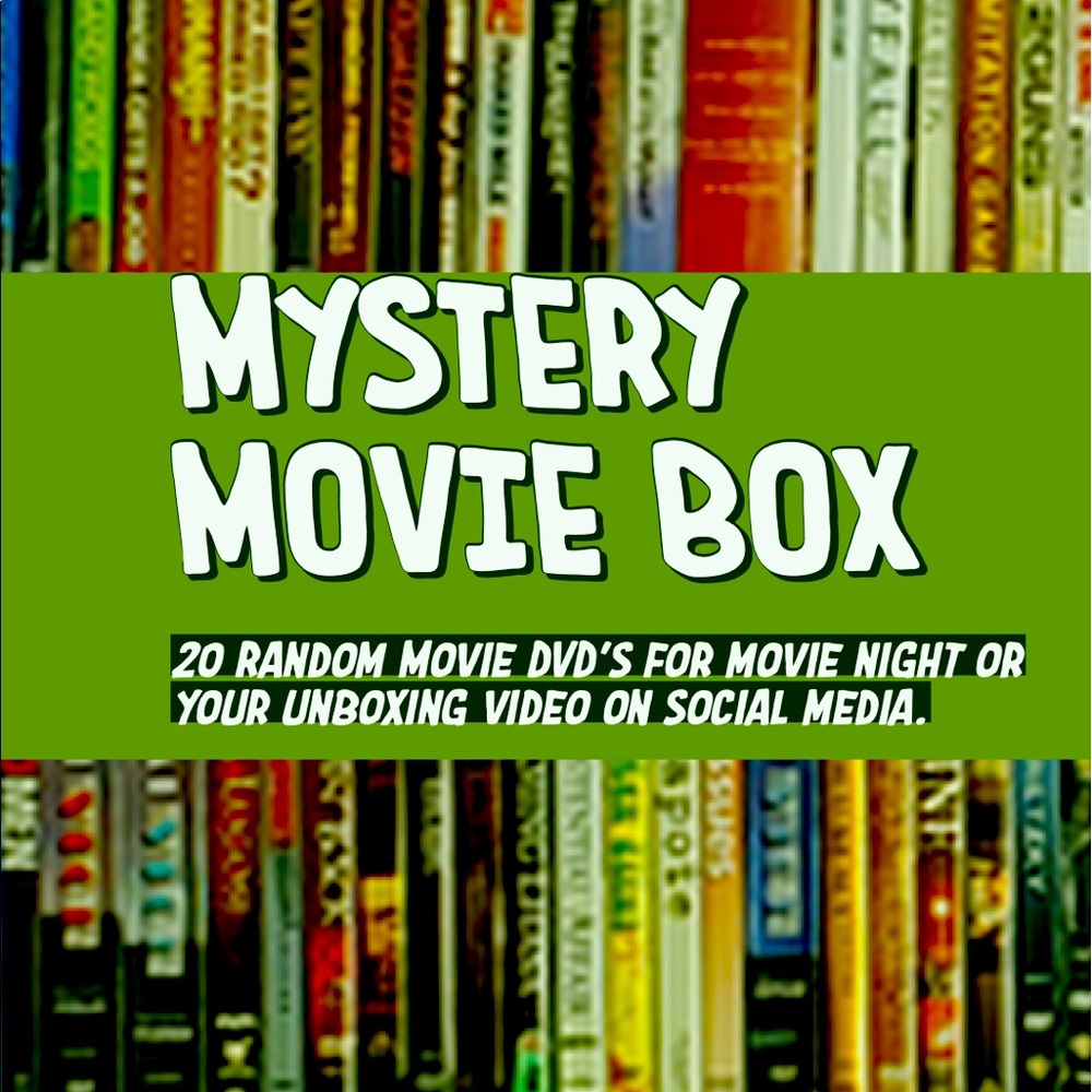 Movie Night Mystery DVD Box (20 Used DVD’s)